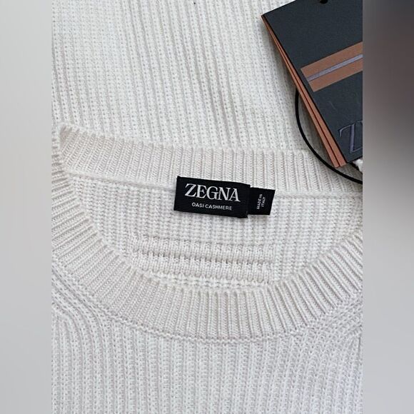 Zegna Oasi crew-neck cashmere sweater size 54/us size 44 XL - Picture 10 of 13